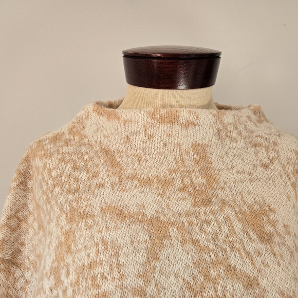 OLSEN Golden Camel Melange Cream Wool Blend Sweater. Size Large - Picture 4 of 10